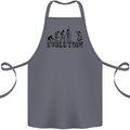 Evolution Photographer Funny Photoraphy Cotton Apron 100% Organic Steel