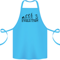 Evolution Photographer Funny Photoraphy Cotton Apron 100% Organic Turquoise