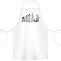 Evolution Photographer Funny Photoraphy Cotton Apron 100% Organic White