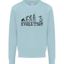 Evolution Photographer Funny Photoraphy Kids Sweatshirt Jumper Light Blue