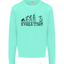 Evolution Photographer Funny Photoraphy Kids Sweatshirt Jumper Peppermint