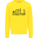 Evolution Photographer Funny Photoraphy Kids Sweatshirt Jumper Yellow