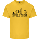 Evolution Photographer Funny Photoraphy Kids T-Shirt Childrens Yellow