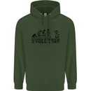 Evolution Photographer Funny Photoraphy Mens 80% Cotton Hoodie Forest Green