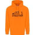 Evolution Photographer Funny Photoraphy Mens 80% Cotton Hoodie Orange