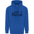 Evolution Photographer Funny Photoraphy Mens 80% Cotton Hoodie Royal Blue
