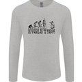 Evolution Photographer Funny Photoraphy Mens Long Sleeve T-Shirt Sports Grey
