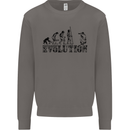 Evolution Photographer Funny Photoraphy Mens Sweatshirt Jumper Charcoal