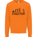 Evolution Photographer Funny Photoraphy Mens Sweatshirt Jumper Orange