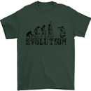 Evolution Photographer Funny Photoraphy Mens T-Shirt Cotton Gildan Forest Green