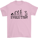 Evolution Photographer Funny Photoraphy Mens T-Shirt Cotton Gildan Light Pink
