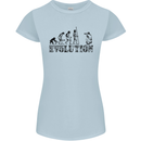 Evolution Photographer Funny Photoraphy Womens Petite Cut T-Shirt Light Blue