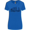 Evolution Photographer Funny Photoraphy Womens Wider Cut T-Shirt Royal Blue