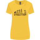 Evolution Photographer Funny Photoraphy Womens Wider Cut T-Shirt Yellow