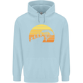 Evolution of Base Jumping Childrens Kids Hoodie Light Blue