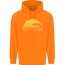 Evolution of Base Jumping Childrens Kids Hoodie Orange