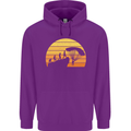 Evolution of Base Jumping Childrens Kids Hoodie Purple