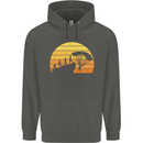 Evolution of Base Jumping Childrens Kids Hoodie Storm Grey