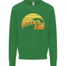 Evolution of Base Jumping Kids Sweatshirt Jumper Irish Green