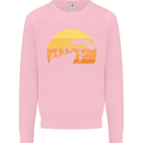 Evolution of Base Jumping Kids Sweatshirt Jumper Light Pink