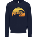 Evolution of Base Jumping Kids Sweatshirt Jumper Navy Blue