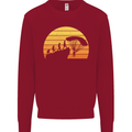 Evolution of Base Jumping Kids Sweatshirt Jumper Red