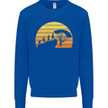 Evolution of Base Jumping Kids Sweatshirt Jumper Royal Blue