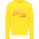 Evolution of Base Jumping Kids Sweatshirt Jumper Yellow