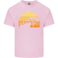 Evolution of Base Jumping Kids T-Shirt Childrens Light Pink