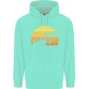 Evolution of Base Jumping Mens 80% Cotton Hoodie Peppermint