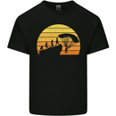 Evolution of Base Jumping Mens Cotton T-Shirt Tee Top Black