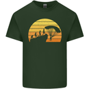 Evolution of Base Jumping Mens Cotton T-Shirt Tee Top Forest Green