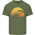 Evolution of Base Jumping Mens Cotton T-Shirt Tee Top Military Green