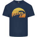 Evolution of Base Jumping Mens Cotton T-Shirt Tee Top Navy Blue