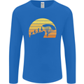 Evolution of Base Jumping Mens Long Sleeve T-Shirt Royal Blue