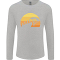 Evolution of Base Jumping Mens Long Sleeve T-Shirt Sports Grey