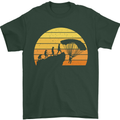 Evolution of Base Jumping Mens T-Shirt Cotton Gildan Forest Green