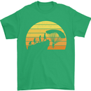 Evolution of Base Jumping Mens T-Shirt Cotton Gildan Irish Green