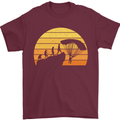 Evolution of Base Jumping Mens T-Shirt Cotton Gildan Maroon