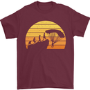 Evolution of Base Jumping Mens T-Shirt Cotton Gildan Maroon