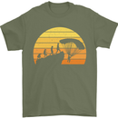 Evolution of Base Jumping Mens T-Shirt Cotton Gildan Military Green