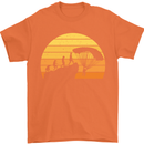 Evolution of Base Jumping Mens T-Shirt Cotton Gildan Orange