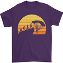 Evolution of Base Jumping Mens T-Shirt Cotton Gildan Purple