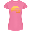 Evolution of Base Jumping Womens Petite Cut T-Shirt Azalea