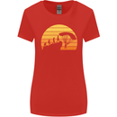Evolution of Base Jumping Womens Wider Cut T-Shirt Red