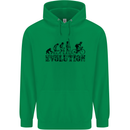 Evolution of Cycling Cyclist Bicycle Funny Childrens Kids Hoodie Irish Green