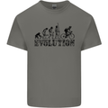 Evolution of Cycling Cyclist Bicycle Funny Kids T-Shirt Childrens Charcoal