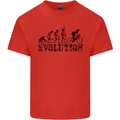 Evolution of Cycling Cyclist Bicycle Funny Kids T-Shirt Childrens Red
