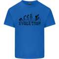 Evolution of Cycling Cyclist Bicycle Funny Kids T-Shirt Childrens Royal Blue