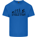 Evolution of Cycling Cyclist Bicycle Funny Kids T-Shirt Childrens Royal Blue